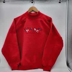 Vibrant Red Crewneck Sweater